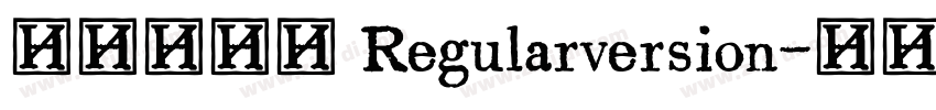 创艺简老宋 Regularversion字体转换